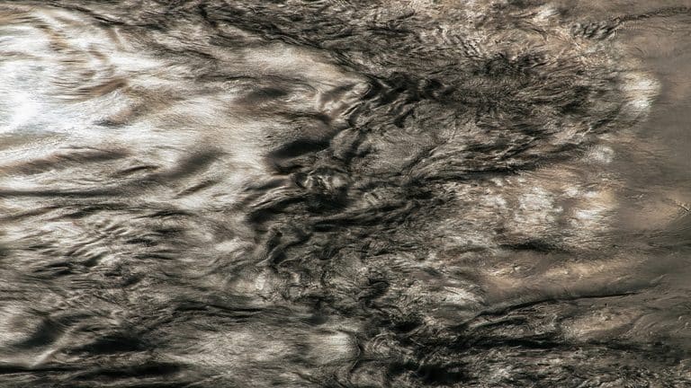 Chaumont-Photo-sur-Loire 2019: The desert at night and turbulent waters