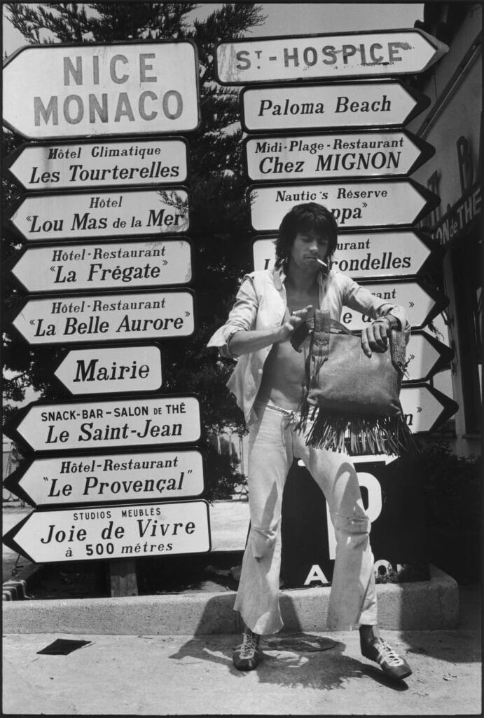 Photo de Keith Richards à Saint-Jean-Cap-Ferrat par Dominique Tarlé en 1971