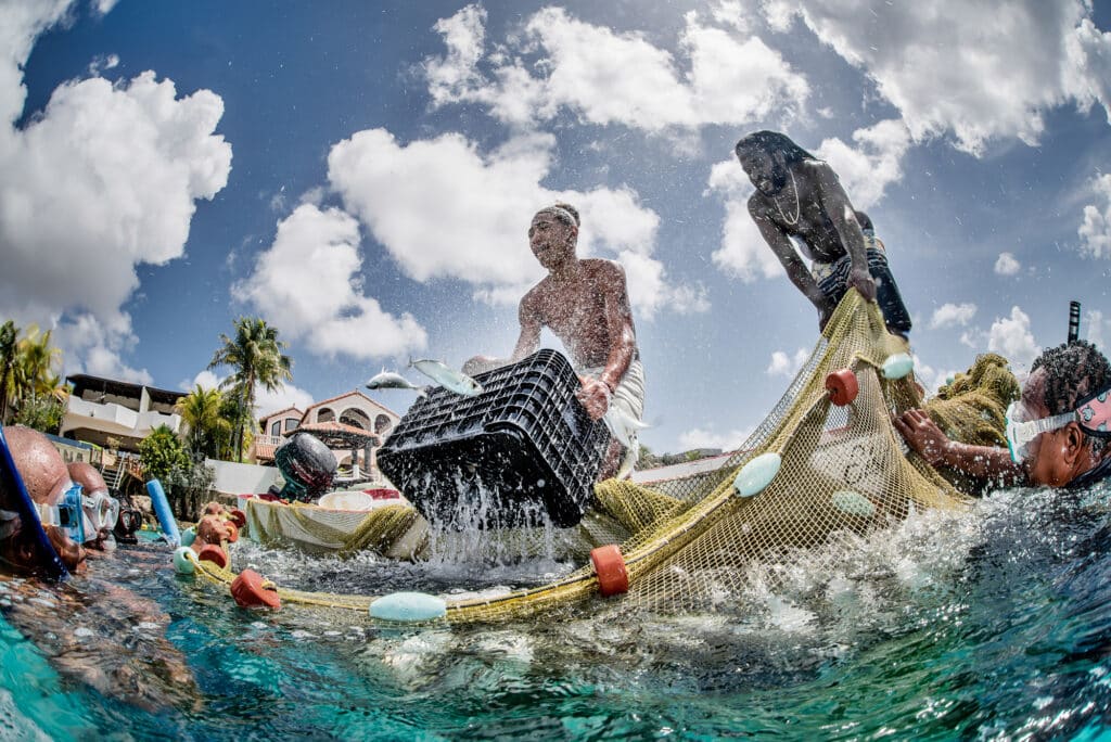 Big eye mackerel sustainable traditional fishing in Bonaire