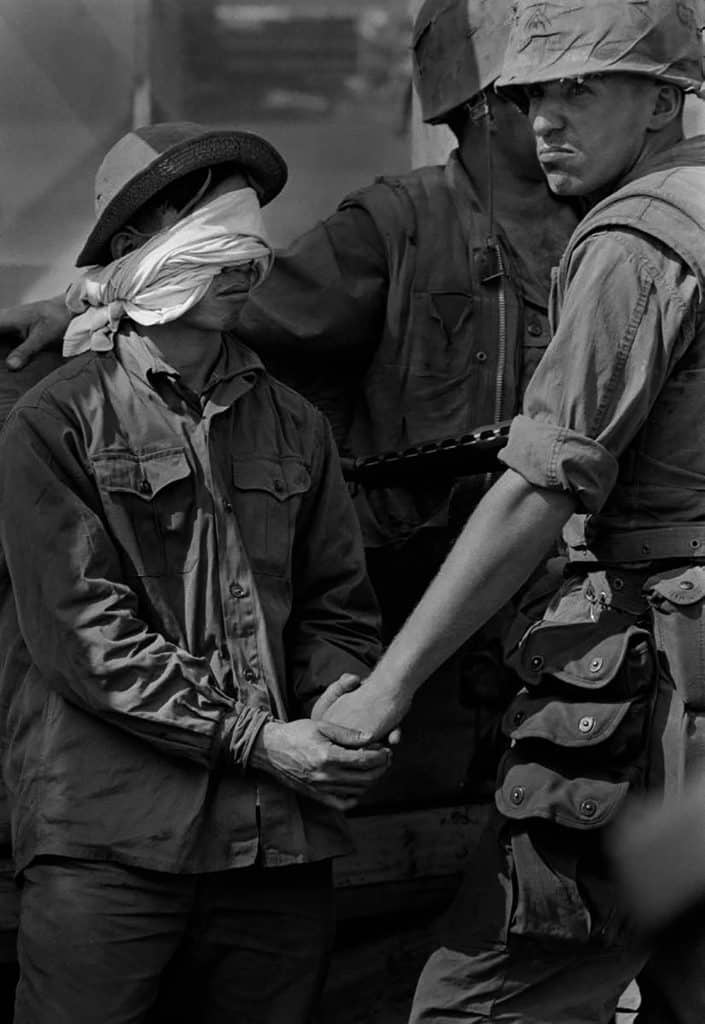 Photo by Catherine Leroy showing a suspected North Vietnamese soldier