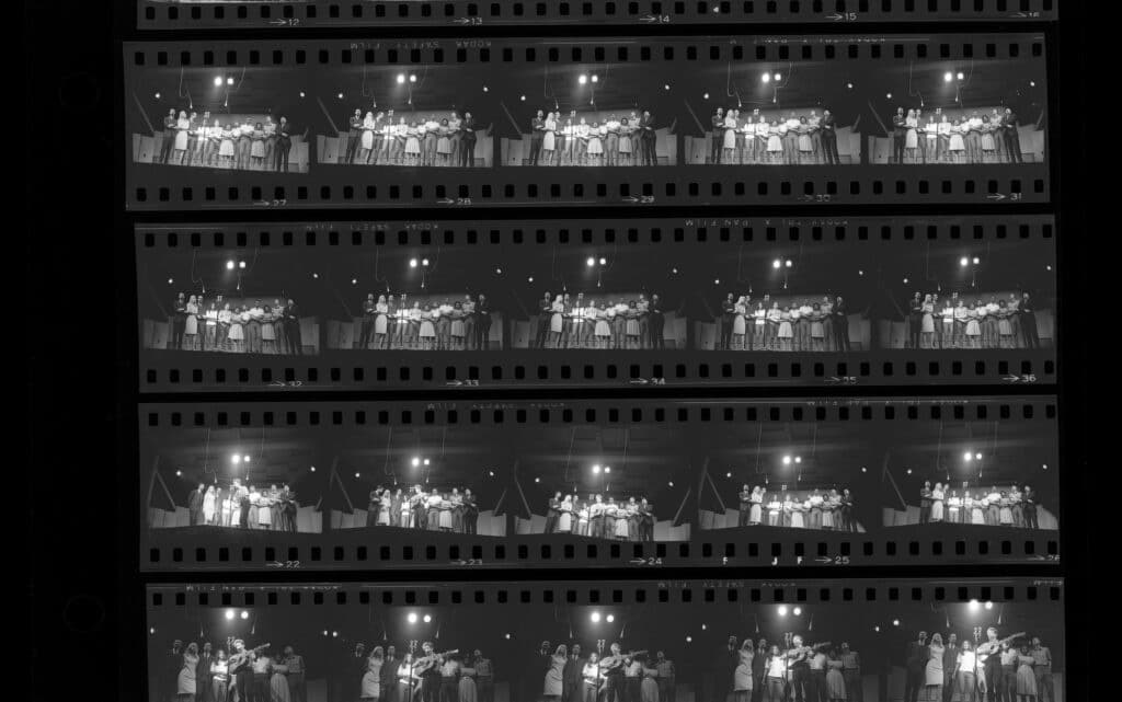 Contact sheets from the Bob Dylan series © Rowland Scherman