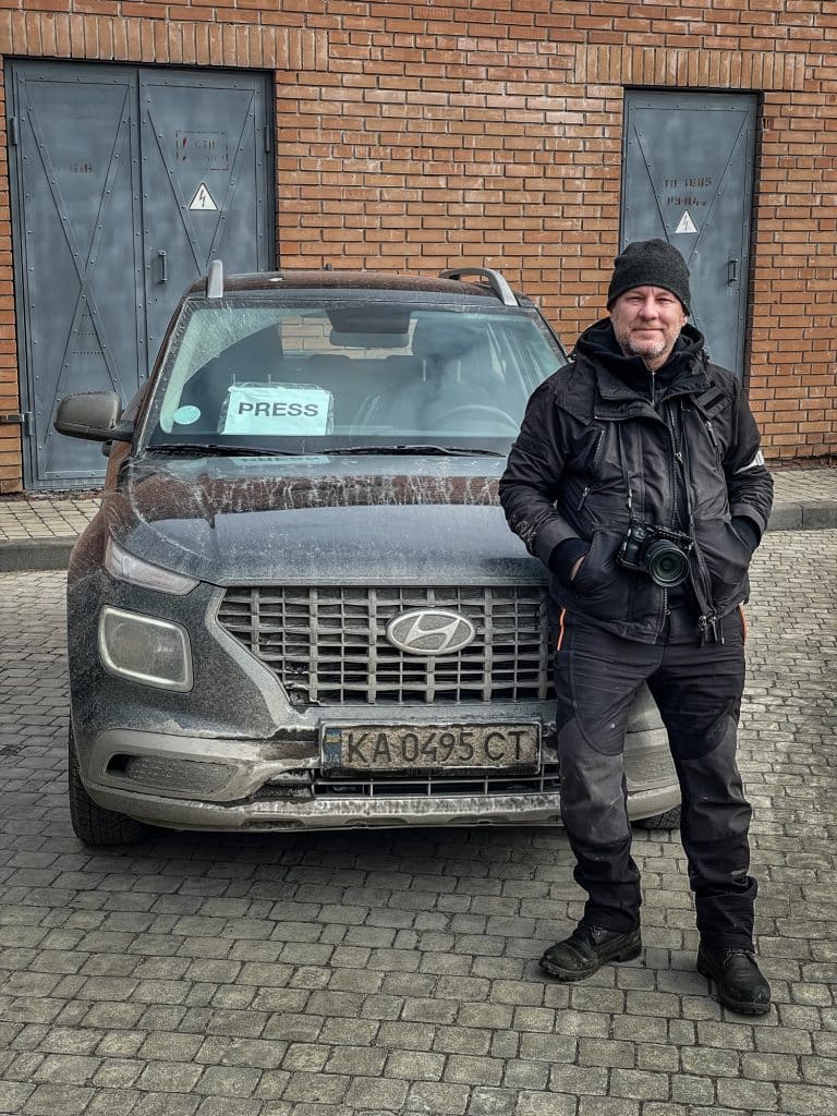 Portrait of Timothy Fadek in Ukraine © Timothy Fadek / Redux