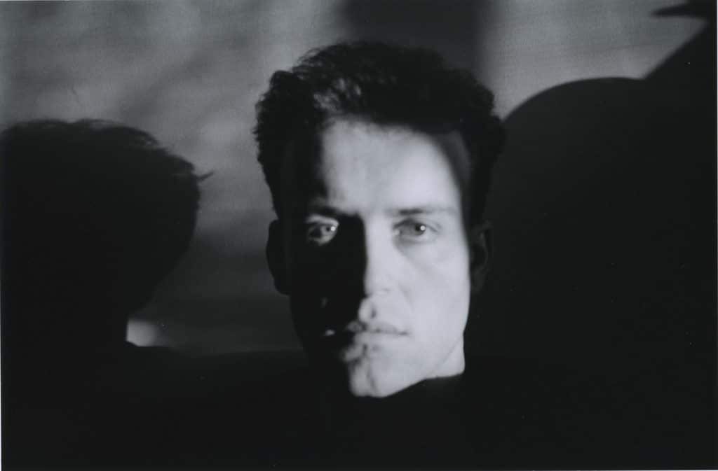 Square self portrait by Hervé Guibert