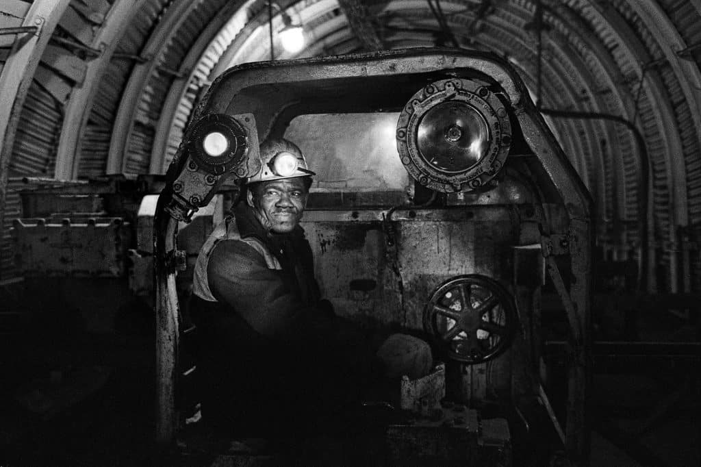 Engine Driver, Littleton Colliery, The West Midlands UK 1977 from ‘Coal Mining in the West Midlands’© Janine Wiede