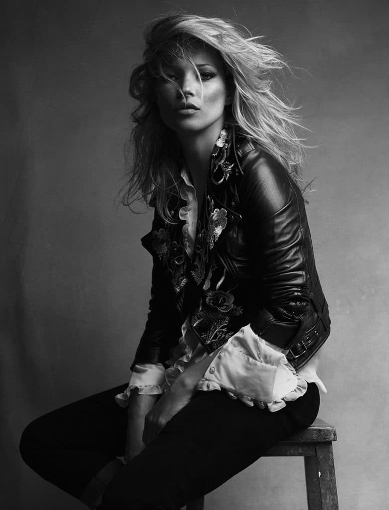 Photo de Kate Moss par Patrick Demarchelier