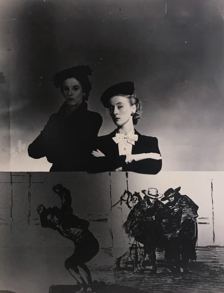 Goya Fashion : Mme. Stanley Mortimer, Jr. et Mme. Desmond Fitzgerald portant des chapeaux Balenciaga, 1940 © Horst P. Horst