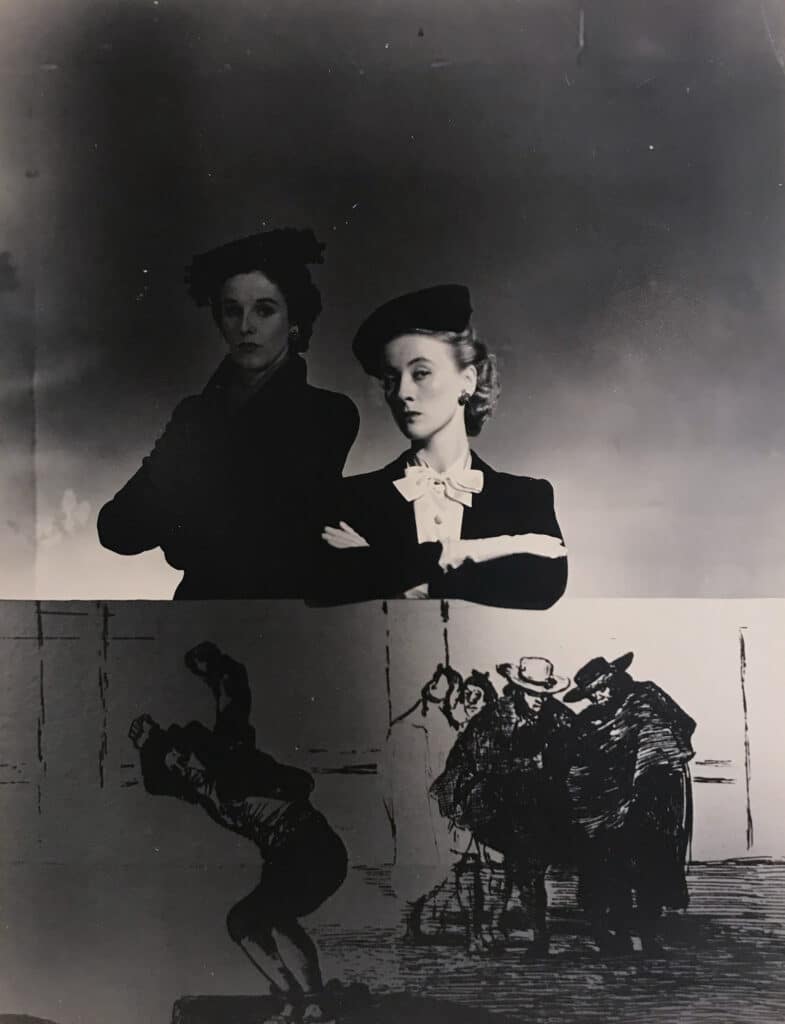Goya Fashion: Mrs. Stanley Mortimer, Jr. and Mrs. Desmond Fitzgerald in Balenciaga hats, 1940 © Horst P. Horst
