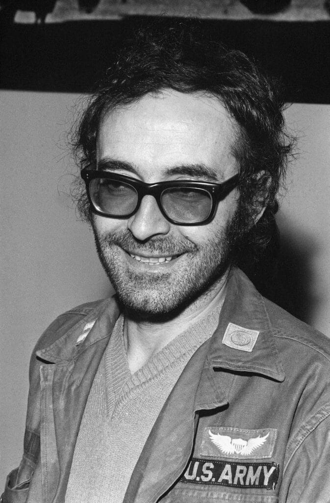 Jean-Luc Godard in Paris in 1972. © AFP