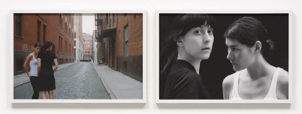 Barbara Probst, Exposure #78, N.Y.C., Collister & Hubert St., 06.22.10, 7:56 p.m, 2010. Two inkjet prints, each 18 3⁄4 × 28 in. (47.6 × 71.1 cm). The Museum of Modern Art, New York. Gift of Helen Kornblum in honor of Roxana Marcoci. © 2022 Barbara Probst