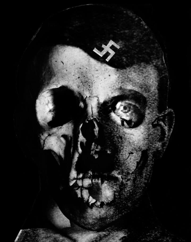 Hitler, Grauenfresse (Hitler, face of Horror), Netherlands, 1938. © The Estate of Erwin Blumenfeld 2022
