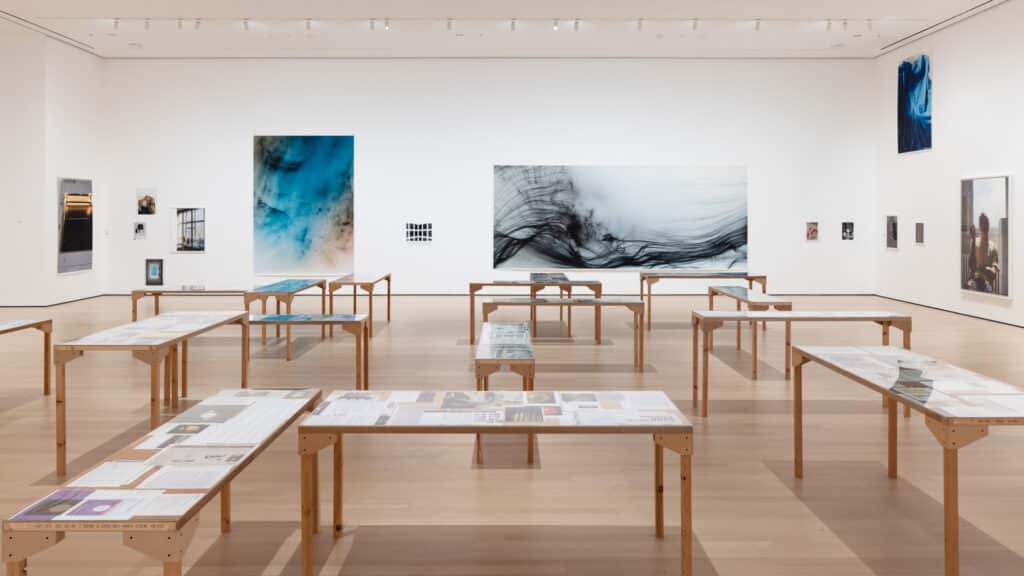 Photo Wolgang Tillmans' installation at the MoMA