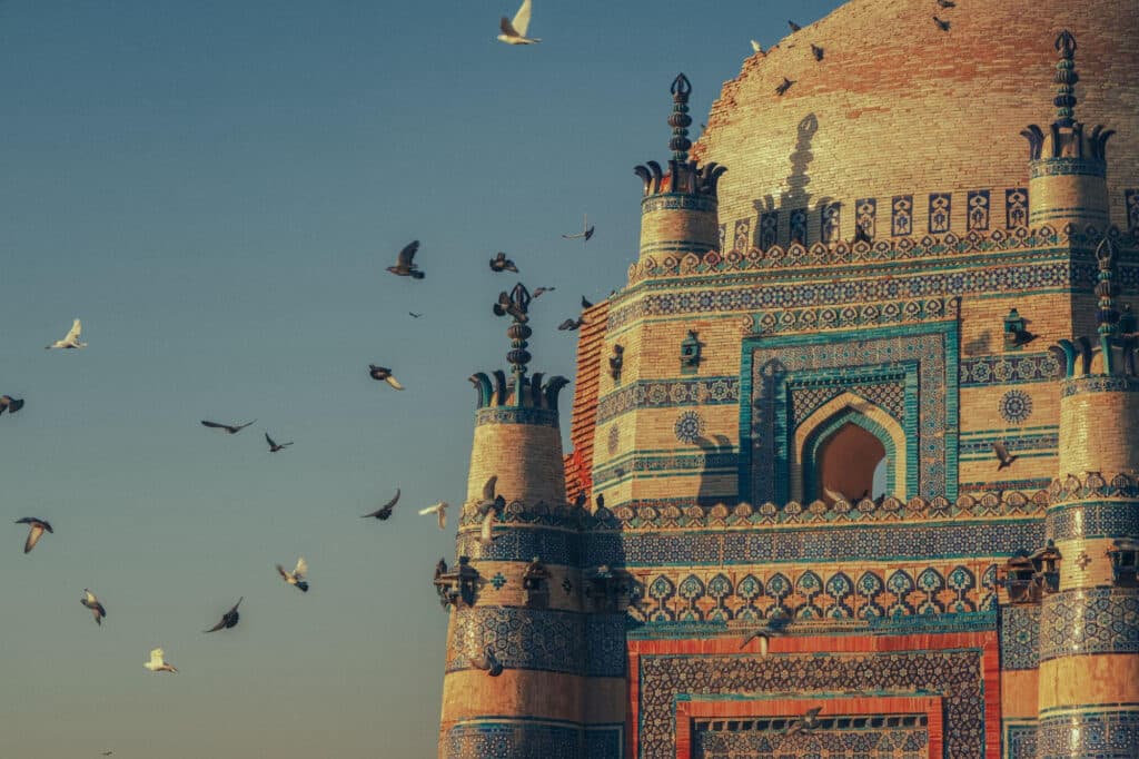 Mosquee d'Uch Shari, Bahawalpur. © Gauthier Digoutte