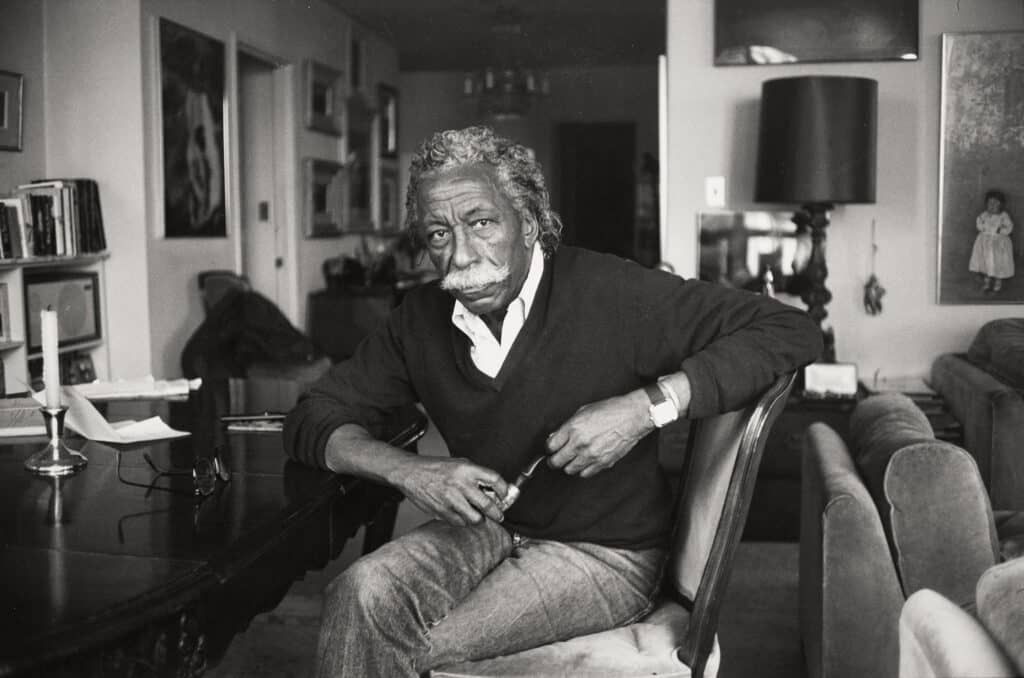 Adger Cowans (born 1936) Gordon Parks, 1958 Archival digital print, 12 x 18 in. (30.48 x 45.72 cm) Copyright Adger Cowans. Courtesy of the artist and Bruce Silverstein Gallery, New York.