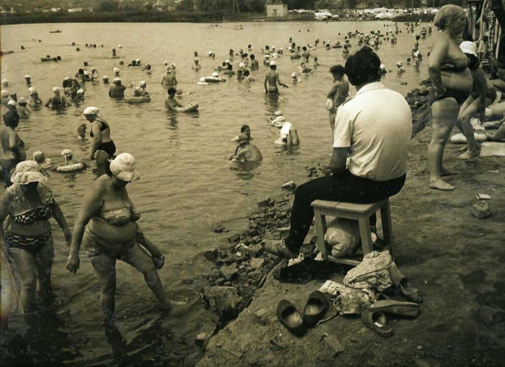 De la série « Salt Lake », 1986 Tirage chromogène, ton sépia, 75,5 x 104,5 cm © Boris Mikhaïlov, VG Bild-Kunst, Bonn. Courtesy Galerie Suzanne Tarasiève, Paris.