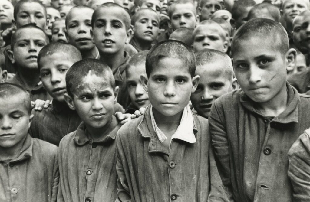 Boys in Albergo dei Poveri Reformatory, Naples, Italy, 1948 © David Seymour-Magnum Photos