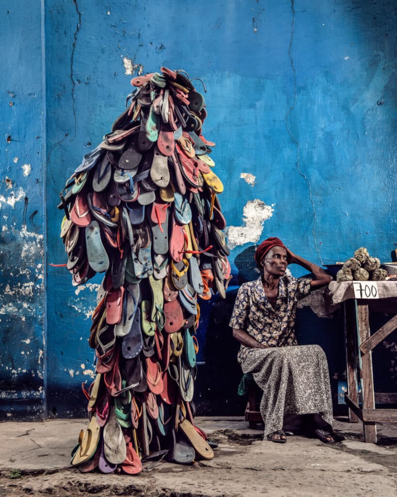 Patrick Kitete Bwanakitoko, Babouche, Kimbangu neighborhood in Kinshasa, 2020. © Stéphan Gladieu