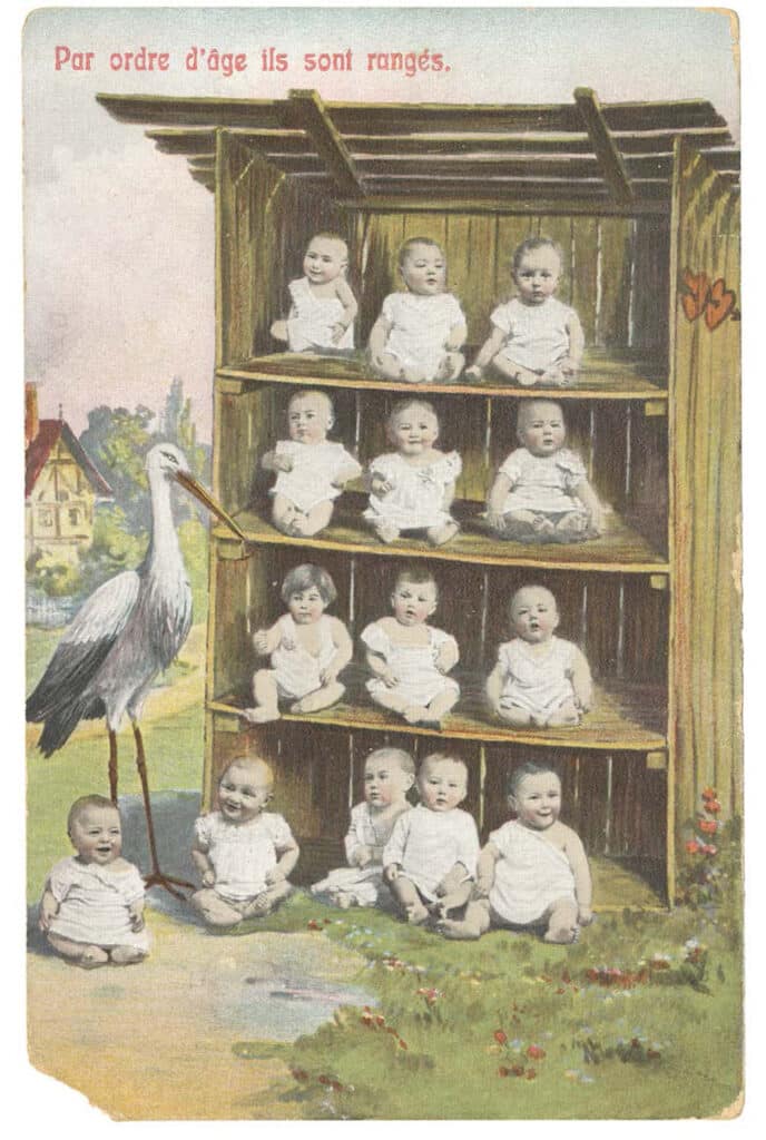 Carte postale fantaisie, vers 1900. © Anonyme