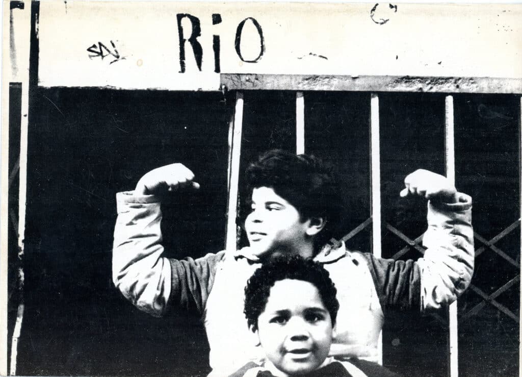 Raymond and Manny Acosta in front of ABC No Rio. Photo by Bobby G.