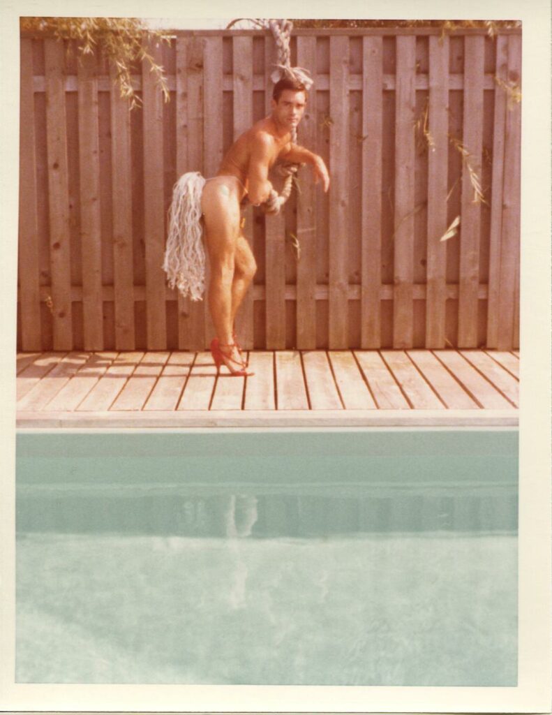 Jean Eudes Canival, Fire Island Pines, août 1979. Kodak Instamatic. 7 x 10 cm. © Propriété et archives d'Antonio Lopez et Juan Ramos