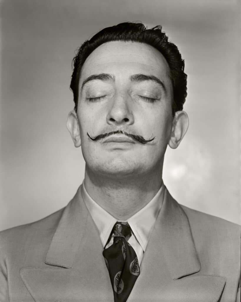 Salvador Dali, New York, 1943. Archival black and white pigment print. Later Print by the Horst P. Horst Estate. © Courtesy of the Horst P. Horst Estate and The Art Design Project Gallery