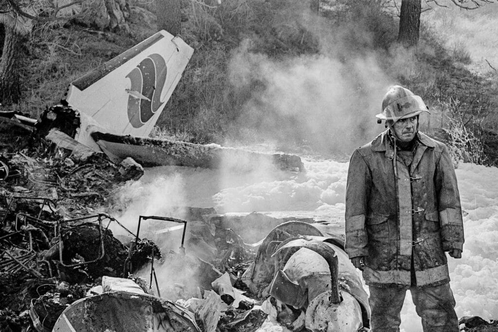 Crash d'un avion, Spokane 1981. © Steve Davis