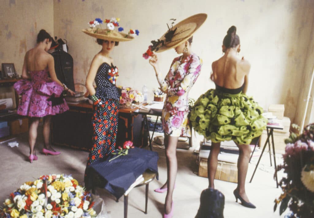 Christian Lacroix Haute Couture Atelier, Paris, 1988 © Arthur Elgort