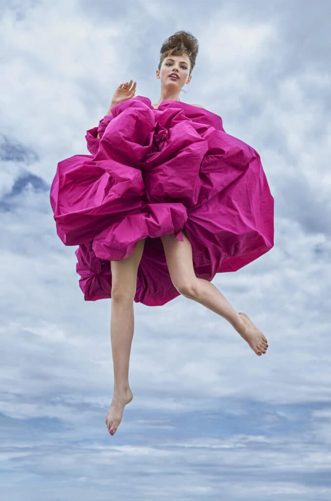 Up Up And Away, Fran Summers, Vogue UK, 2019 © Arthur Elgort