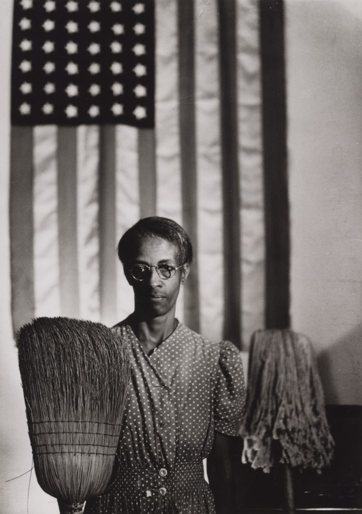 American Gothic,(Portrait of Ella Watson), Washington, DC, 1942 © Gordon Parks, from Judy Ellis Glickman's collection