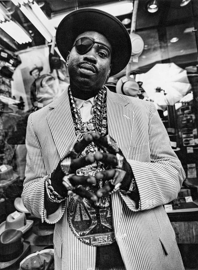 Slick Rick Libra justice scale piece, diamond star and dome rings from various years purchased mostly from jewelers on Canal Street, NYC. © Clay Patrick McBride, New York, 1999