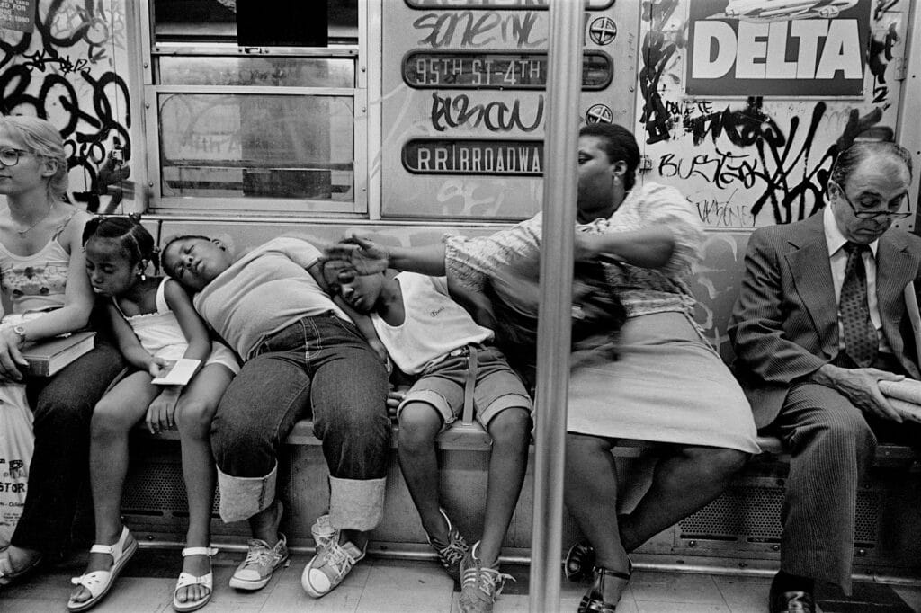 RR Train, N.Y.C., 1982. © Richard Sandler