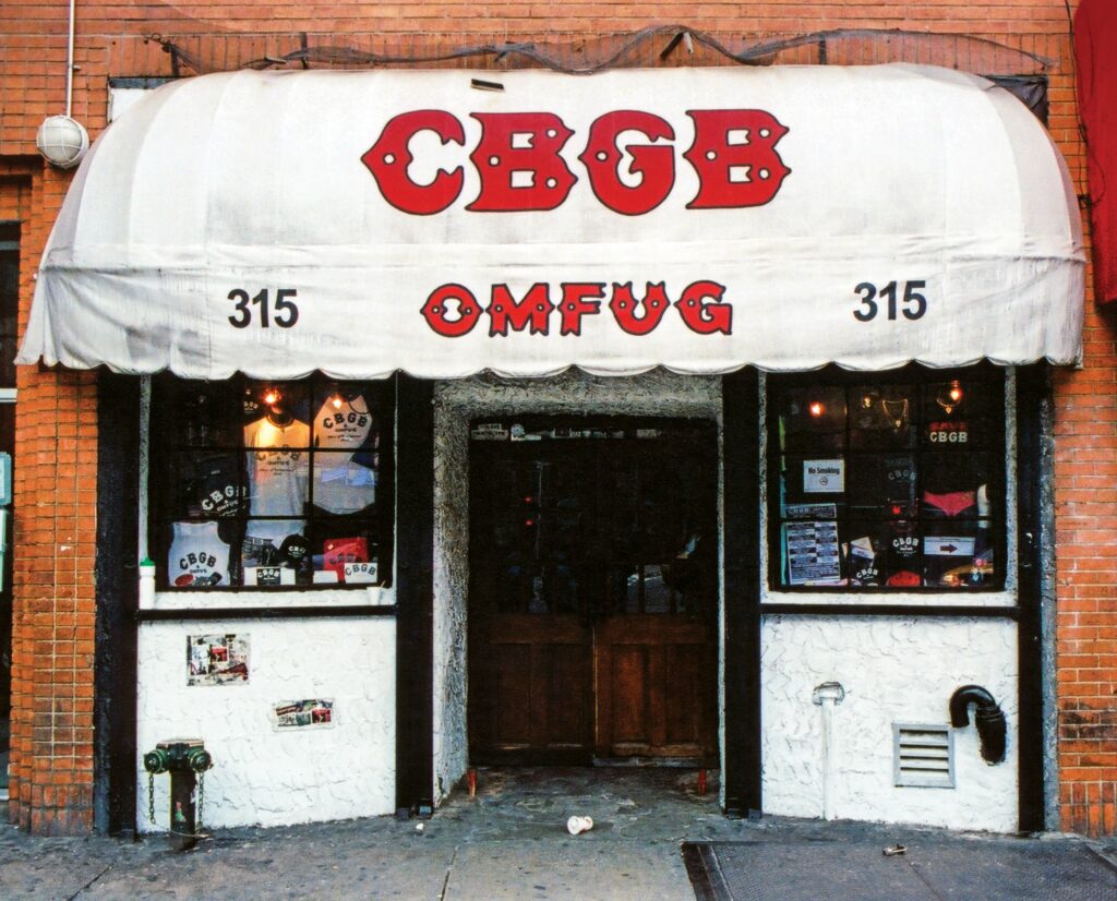 CBGB, Bowery at Bleecker St, East Village, 2005.CBGB, Bowery at Bleecker St, East Village, 2005 © James and Karla Murray