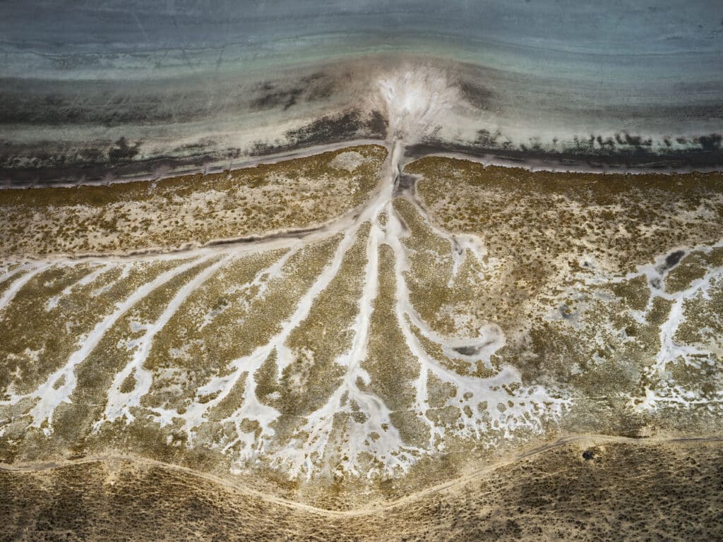 Etosha Pan #1, Namibia, 2018 © Edward Burtynsky, courtesy Howard Greenberg Gallery