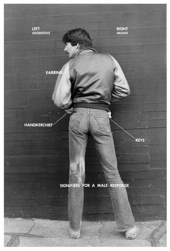 Signifiers for a Male Response, de la série Gay Semiotics, 1977, imprimé en 2014. © Hal Fischer / Avec l'autorisation de Benjamin Ogilvy Projects, Arlington, MA.