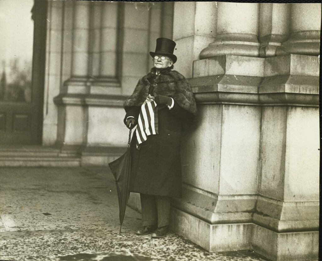 Dr. Mary Walker, the first woman to wear trousers in public, c. 1911, Vanity Fair © Condé Nast / Paul Thompson
