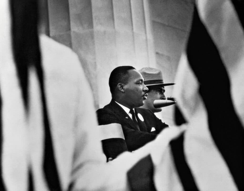 Martin Luther King Jr. lors de la marche sur Washington, Washington, D.C., 28 août 1963 © The Gordon Parks Foundation
