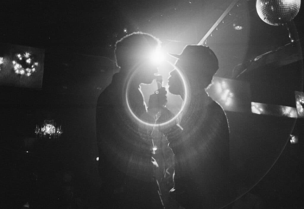 JDL and Grandmaster Caz of the Cold Crush Brothers at Club Negril. 1981 © Joe Conzo Jr.