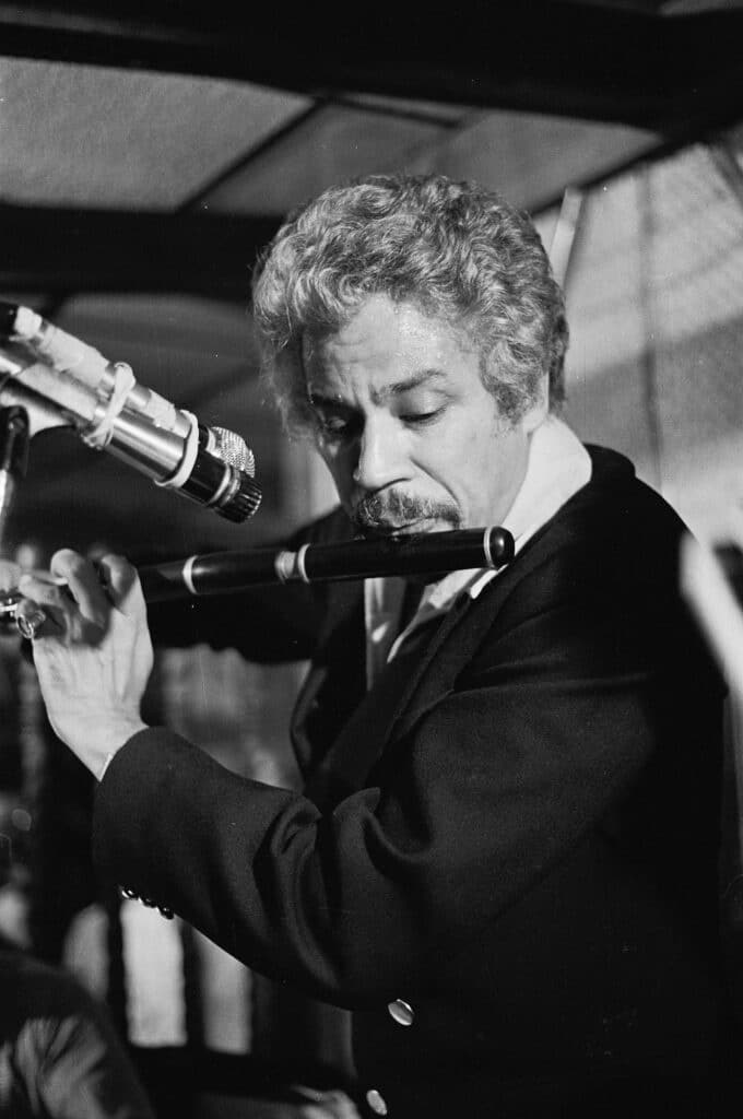 Johnny Pacheco at a party for Charlie Palmieri at Beau's, The Bronx. 1980 © Joe Conzo Jr.