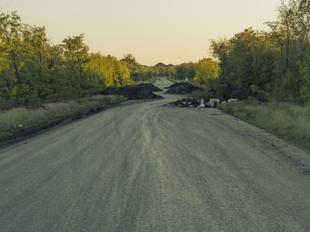 Route entre Pokrovsk et Bakhmut le 7 septembre 2022 © Sasha Maslov I Institute