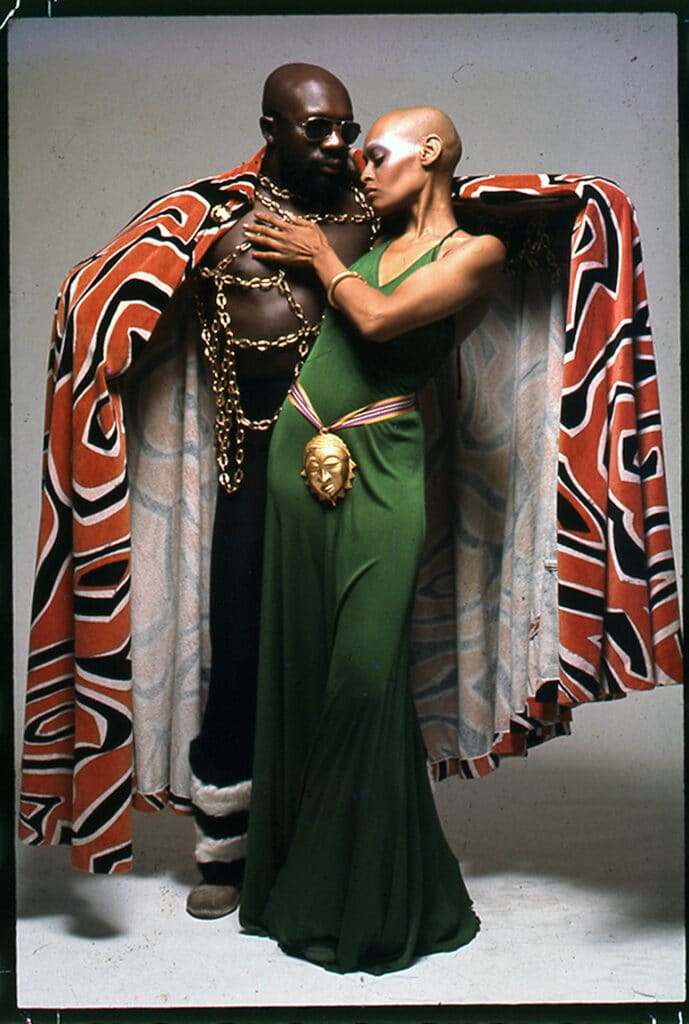 Pat Evans and Isaac Hayes, Essence (December 1971) © Anthony Barboza