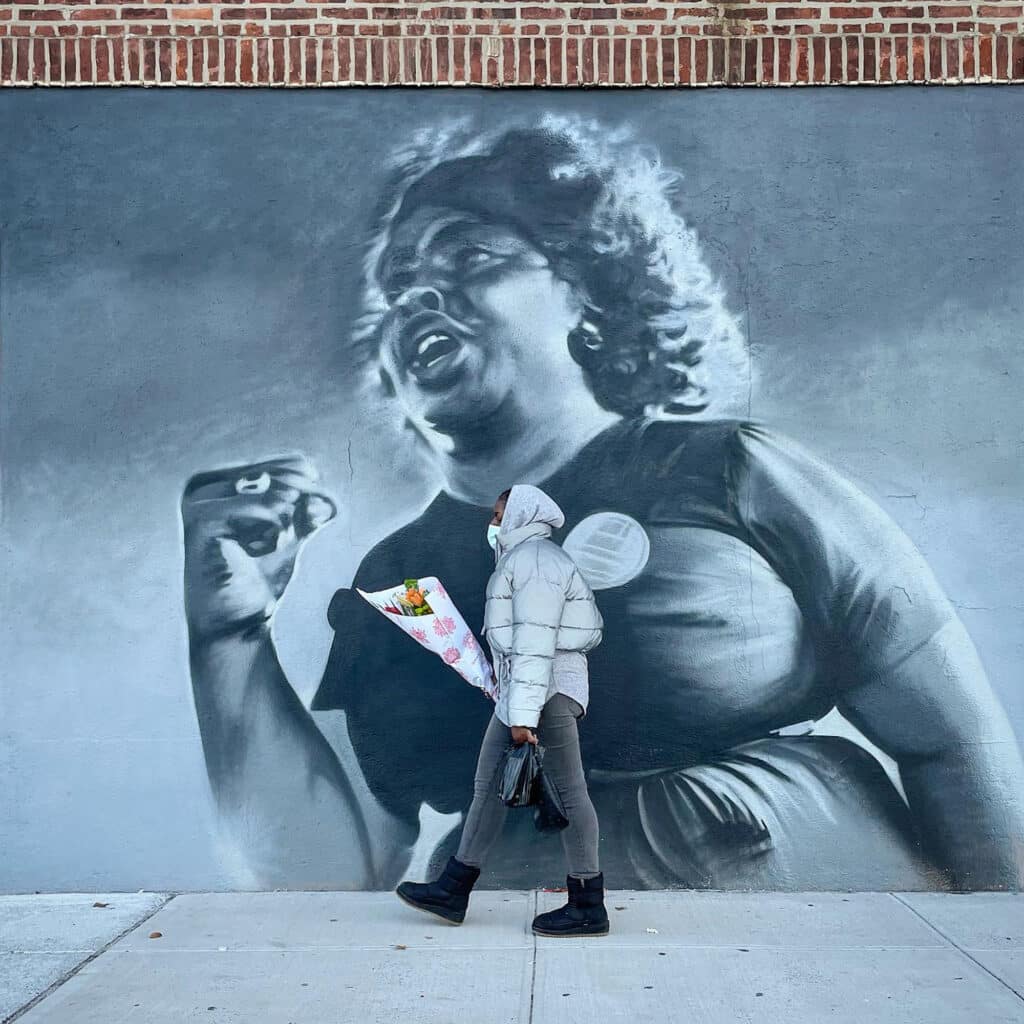 Fannie Lou Hamer mural. © Rhynna M. Santos, 2022