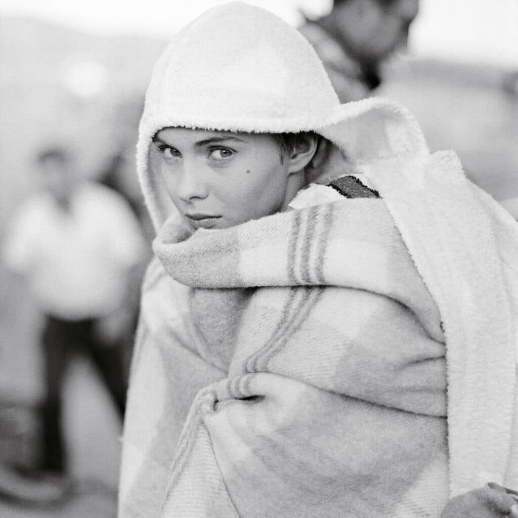 Jean Seberg Publication non identifiée, juillet 1957 © Lionel Kazan