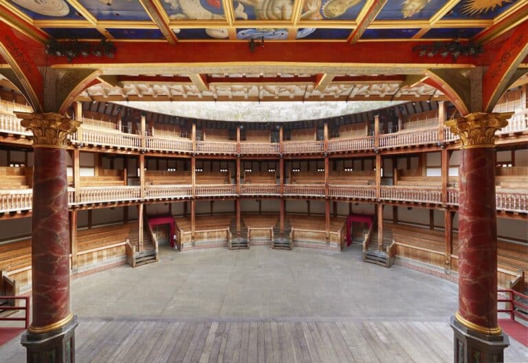 Actors View Shakespeares Globe ©Peter Dazeley