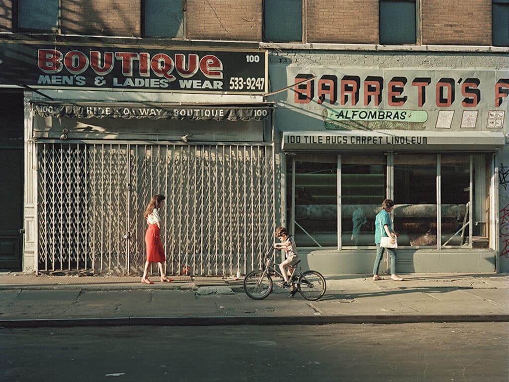 Barretos on Stanton Street, 1987. From the series Loisaida Street Work-1984 to 1990. Photographs from New York's Lower East Side.