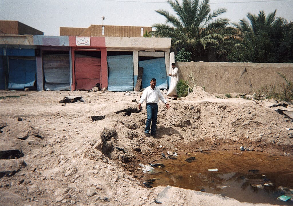 Cratère de bombe, Falluja © Jassim Mohommad