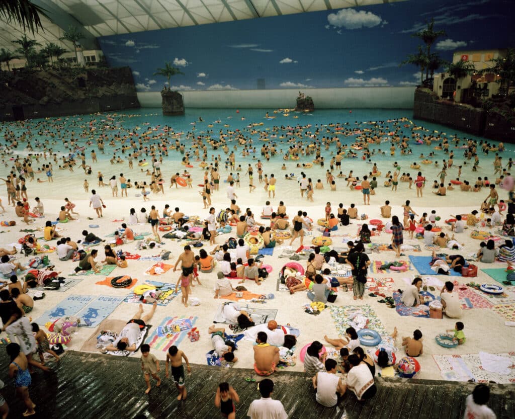 Japan. Miyazaki. The Artificial beach inside the Ocean Dome. 1996. © Martin Parr