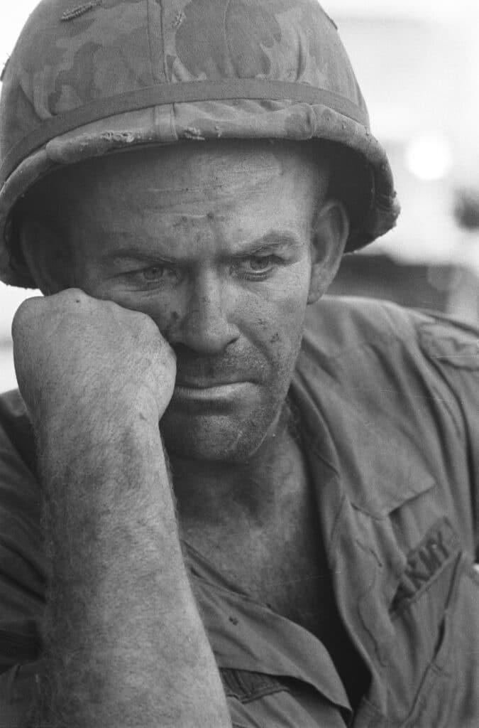 Soldat américain, guerre du Vietnam, novembre 1967 © Gilles Caron / Fondation Gilles Caron