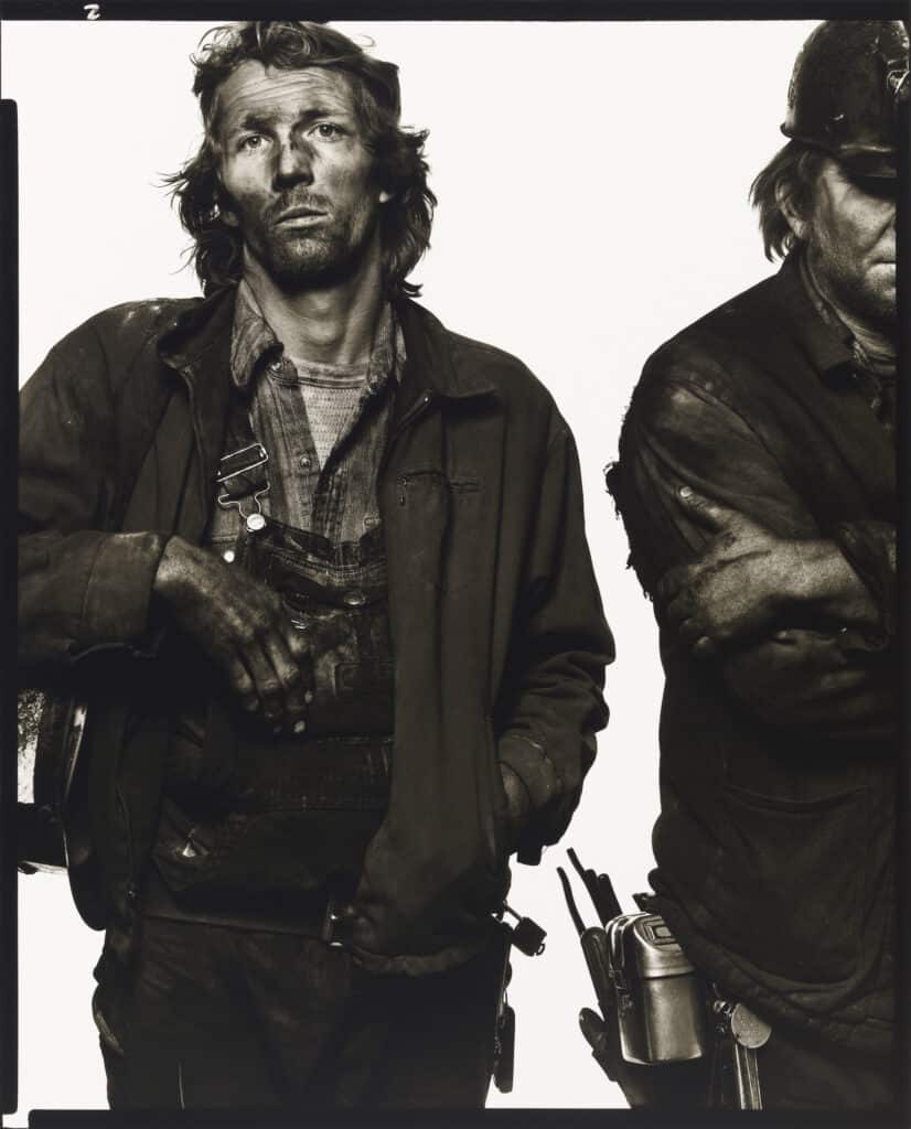 Richard Avedon (1923-2004) Gary Polson, Alvin Rowley, mineurs de charbon, Somerset, Colorado, 18/12/79, 1979 Tirage gélatino argentique Amon Carter Museum of American Art, Fort Worth, Texas