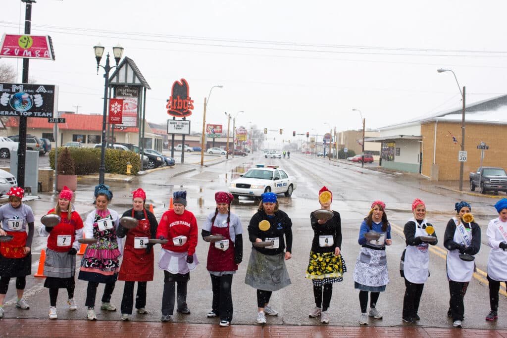 62nd Annual Pancake Race in Liberal, Kansas. © Sol Neelman