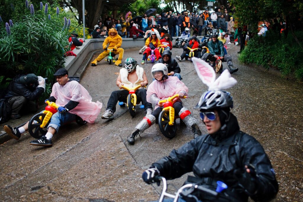 4 April 2010: 10th annual Bring Your Own Big Wheel race in San Francisco, Calif. © Sol Neelman