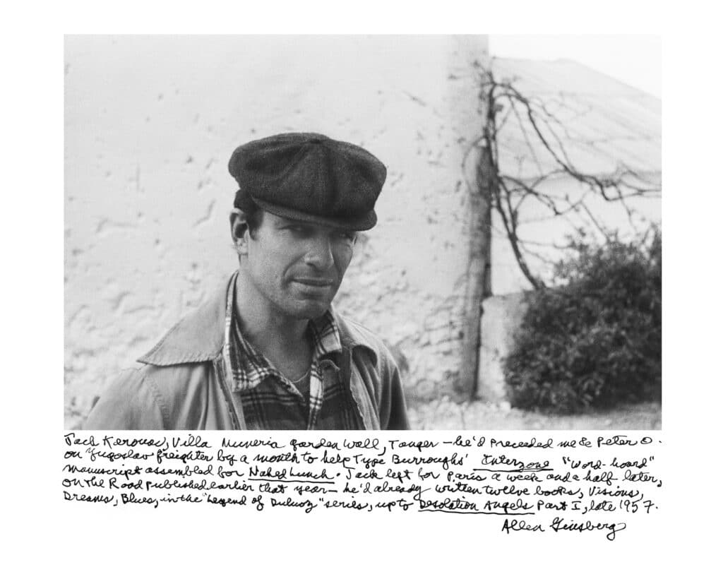 Jack Kerouac Villa Muniria Garden, Tangier, 1957 © Allen Ginsberg, courtesy of Fahey Klein Gallery, Los Angeles